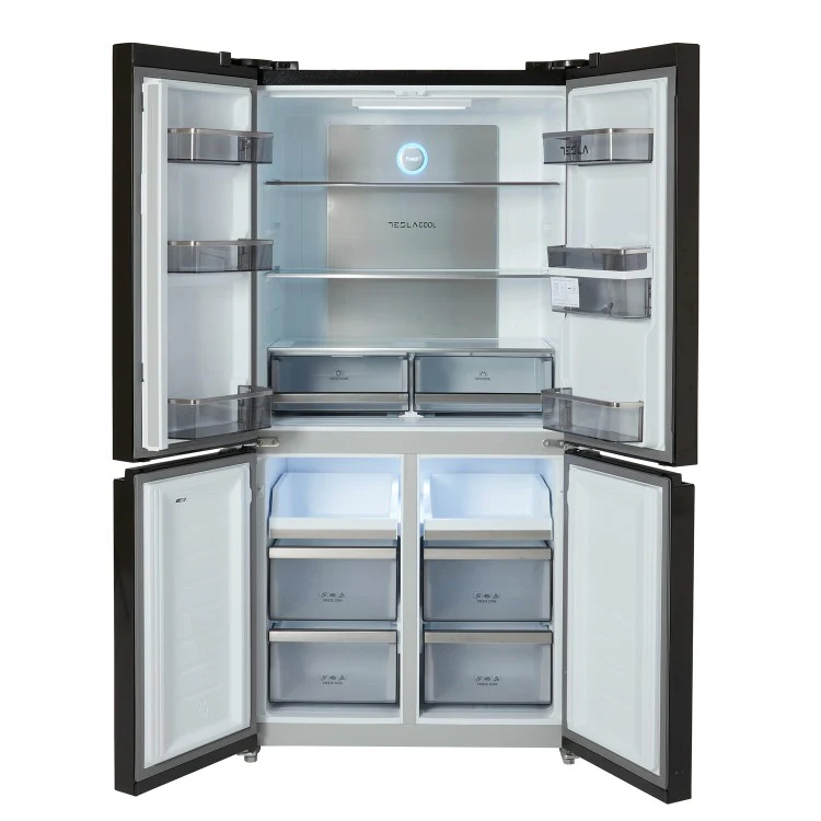 Tesla T560FDB Black Non Plumbed American Fridge Freezer - Image 4
