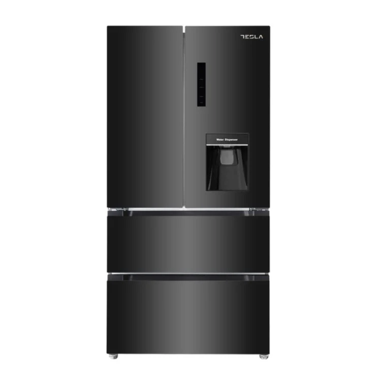 Tesla T571FRDB Black Non Plumbed American Fridge Freezer