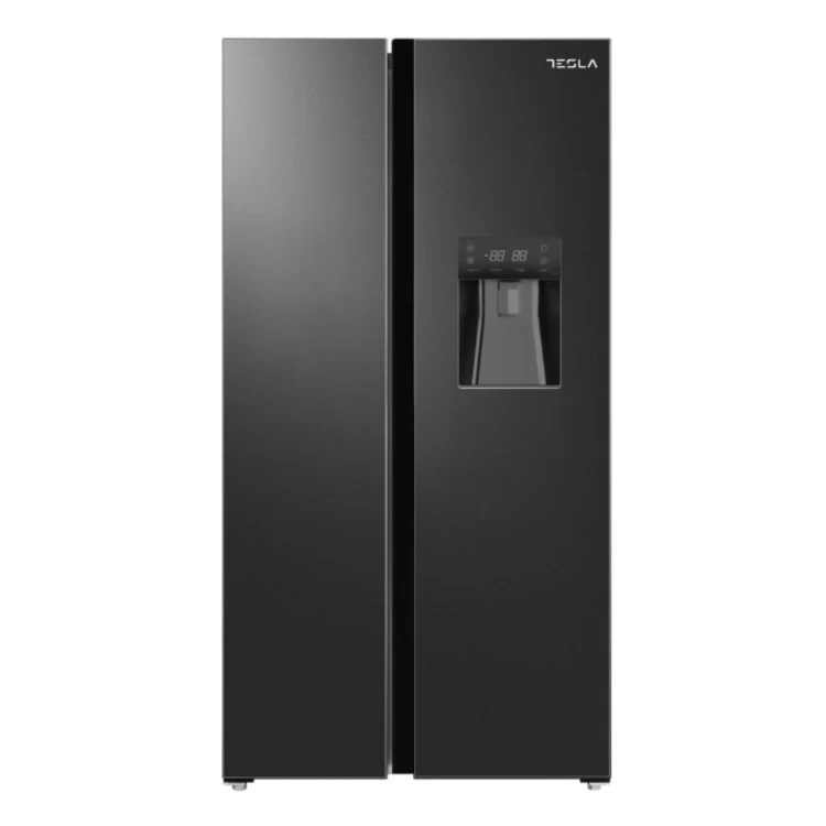 Tesla T582SBSB Black Non Plumbed American Fridge Freezer