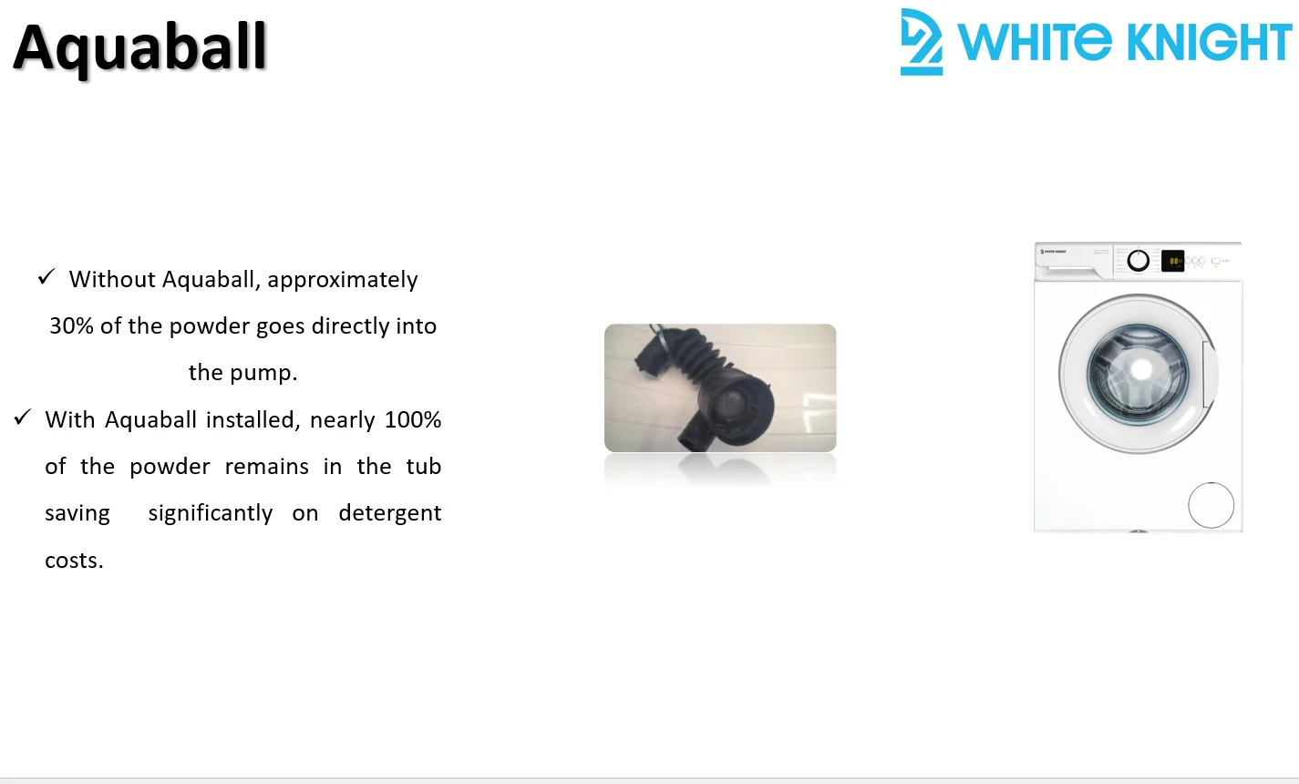 White Knight ATBIWM814W 8kg 1400rpm Integrated Washing Machine - Image 4
